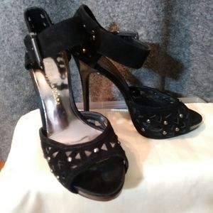 Guess by Marciano Black open toed high heels